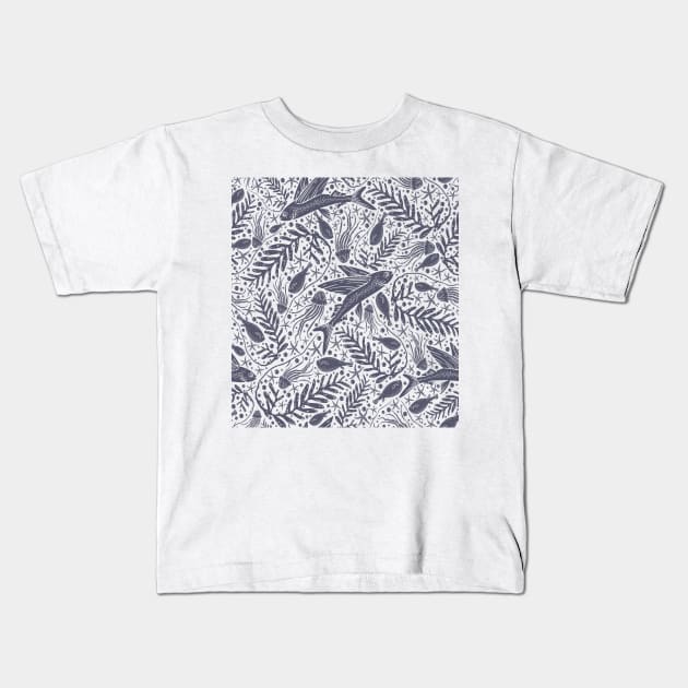 Marine Life Kids T-Shirt by AnnelieseHar